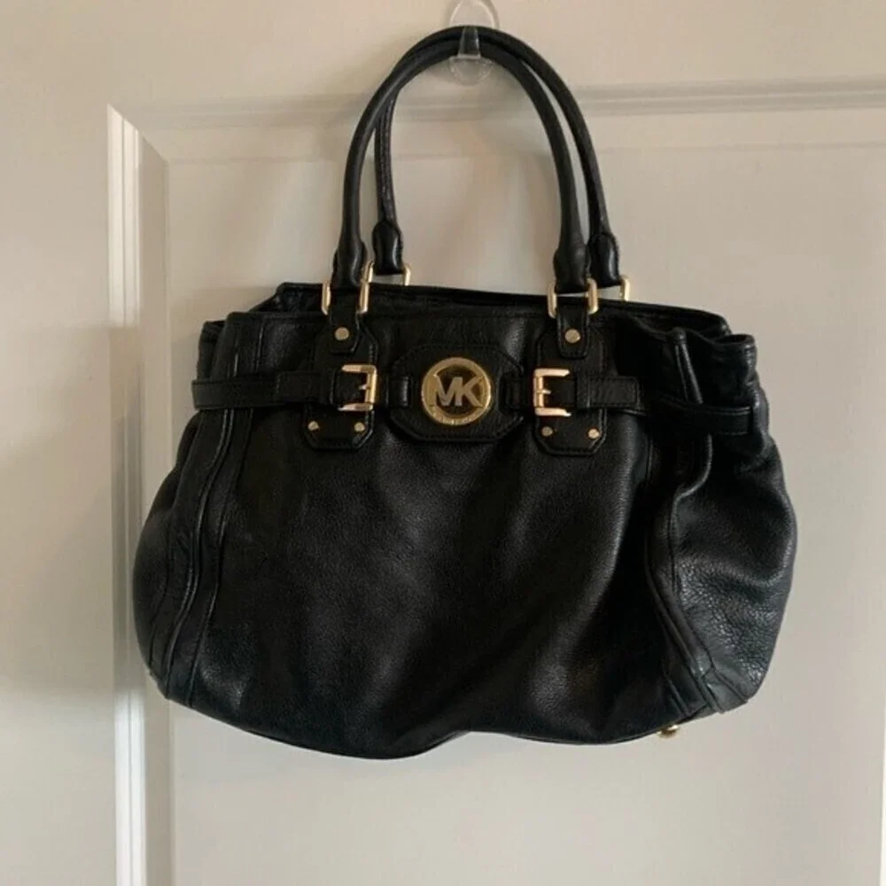 Michael Kors Hudson Tote Satchel Leather Bag - Picture 1 of 10